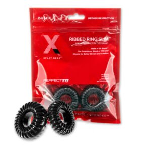 Xplay Stretch Ribbed Ring Slim 2 Pc