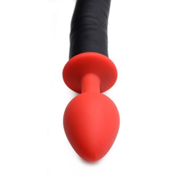 Devil Tail Anal Plug and Horn Set Black