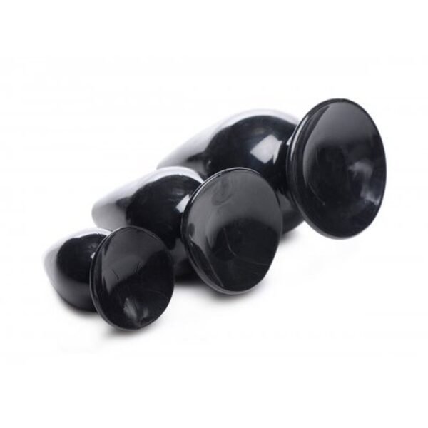 Triple Cones 3 Pc Anal Plug Set Black